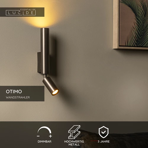 Lucide OTIMO - Wandstrahler / Wandleuchte - 2xGU10 - Kaffee | Essential - USP